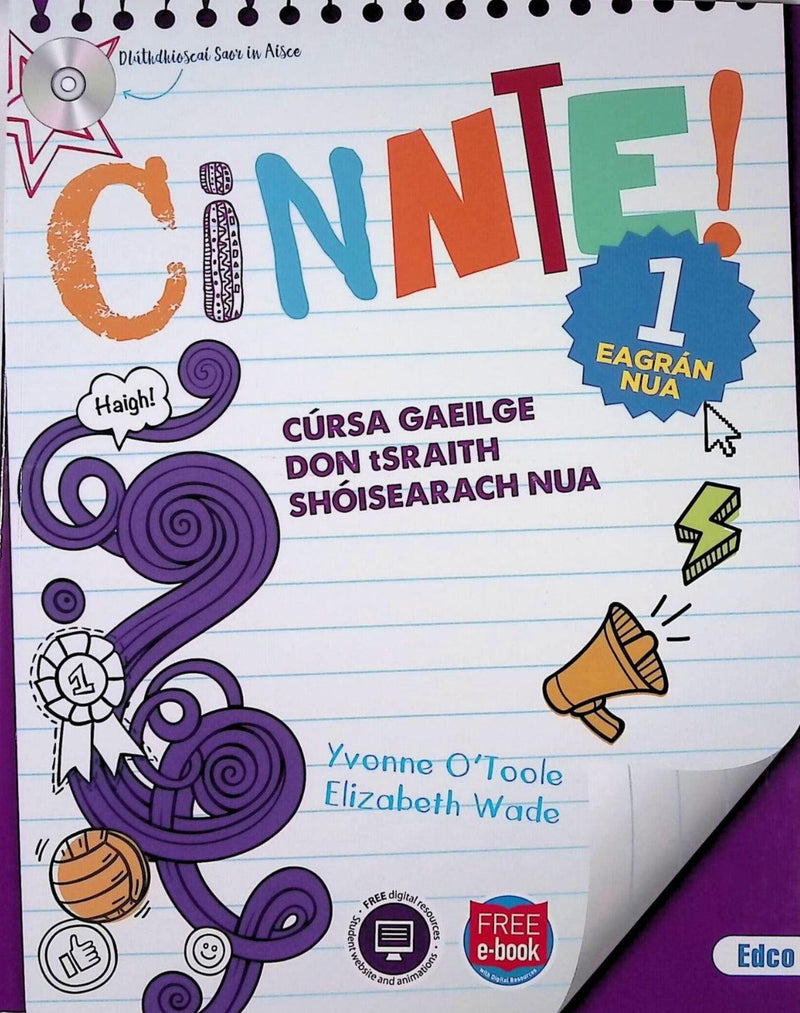 Cinnte 1 - Eagran Nua Pack by Edco on Schoolbooks.ie
