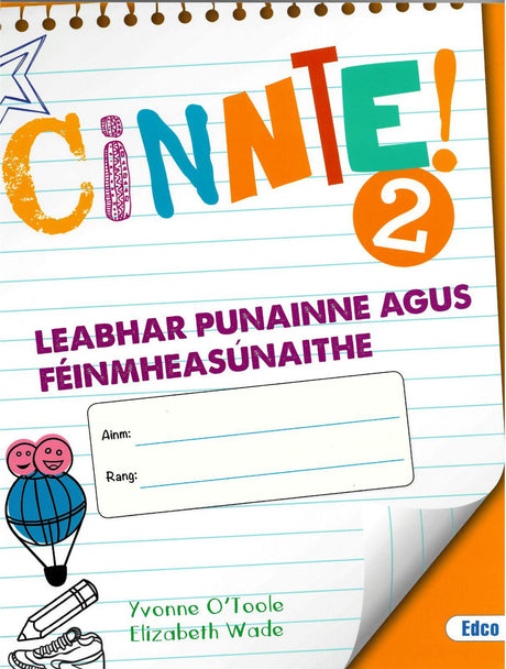 Cinnte 2 - Textbook & Leabhar Punainne - Set - Junior Cycle Irish - Ordinary Level by Edco on Schoolbooks.ie
