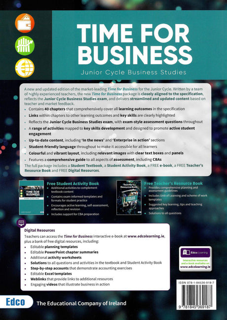 ■ Time For Business - Textbook & Workbook Set - 2nd / Old Edition (2020) by Edco on Schoolbooks.ie