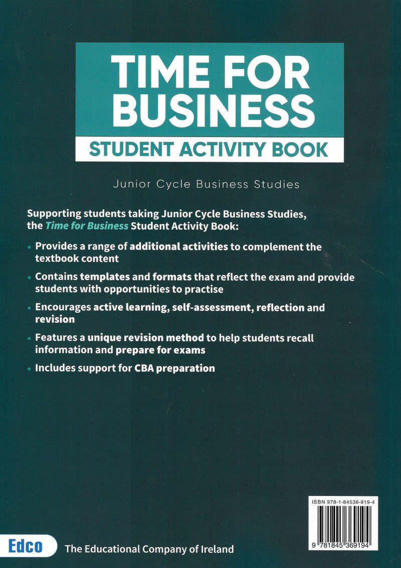 Time For Business - 2nd / New Edition (2020) - Textbook & Workbook Set by Edco on Schoolbooks.ie
