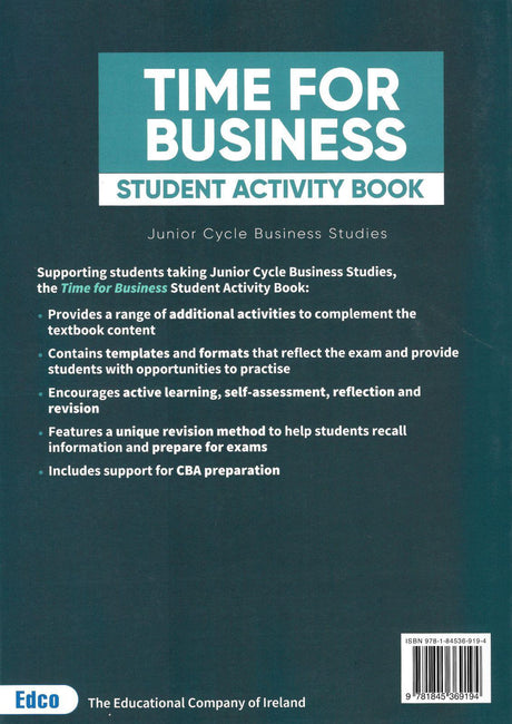 ■ Time For Business - 2nd / Old Edition (2020) - Student Activity Book Only by Edco on Schoolbooks.ie