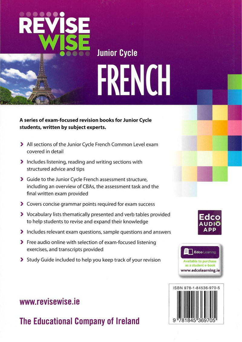 Revise Wise - Junior Cycle - French - Common Level by Edco on Schoolbooks.ie