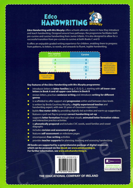 Handwriting D - Pre-cursive - Second Class by Edco on Schoolbooks.ie