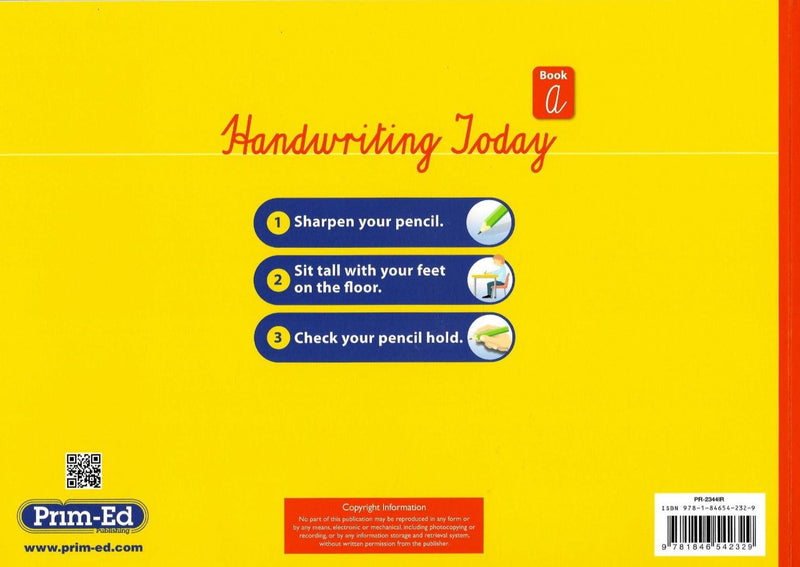 Handwriting Today - Book A by Prim-Ed Publishing on Schoolbooks.ie