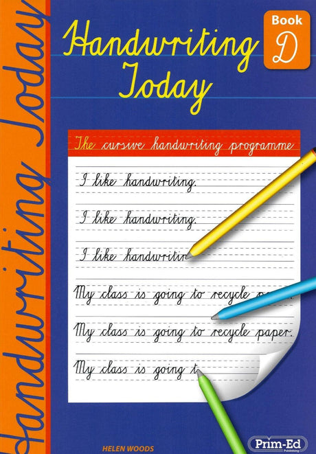 ■ Handwriting Today - Book D by Prim-Ed Publishing on Schoolbooks.ie