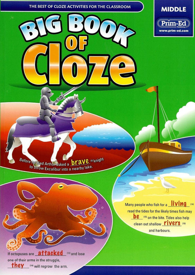 Big Book of Cloze (Middle) by Prim-Ed Publishing on Schoolbooks.ie