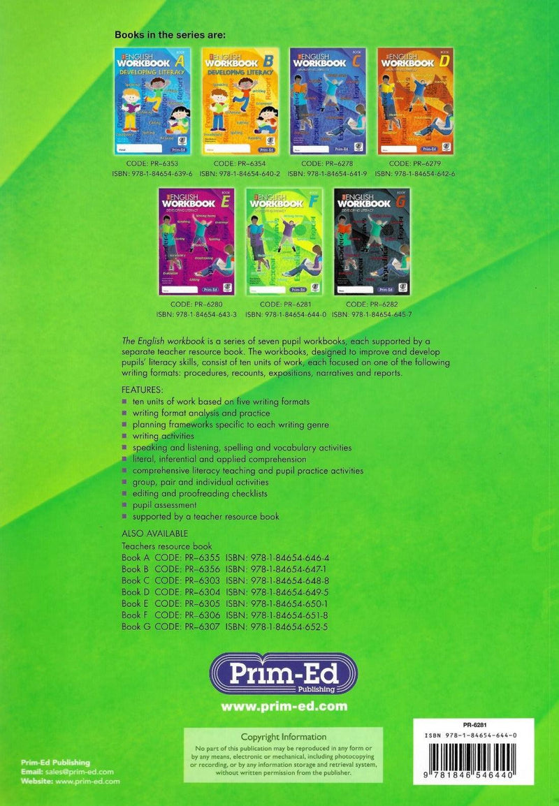 The English Workbook - Book F by Prim-Ed Publishing on Schoolbooks.ie