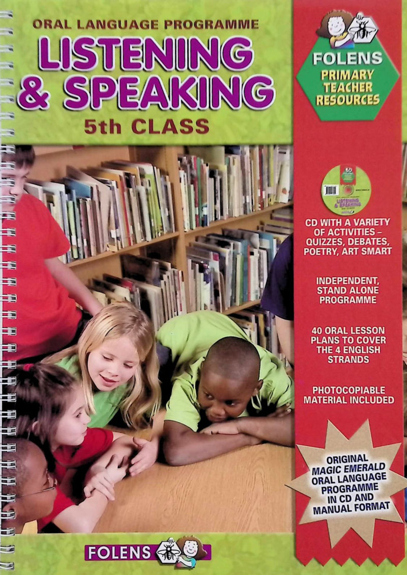 ■ Listening & Speaking - 5th Class (Book & CD) by Folens on Schoolbooks.ie