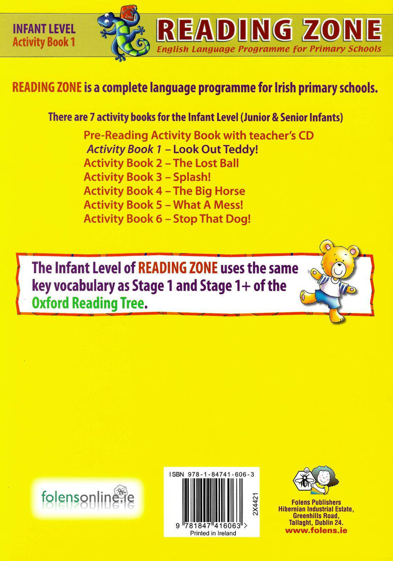 Look Out Teddy - Junior Infants - Activity Book by Folens on Schoolbooks.ie
