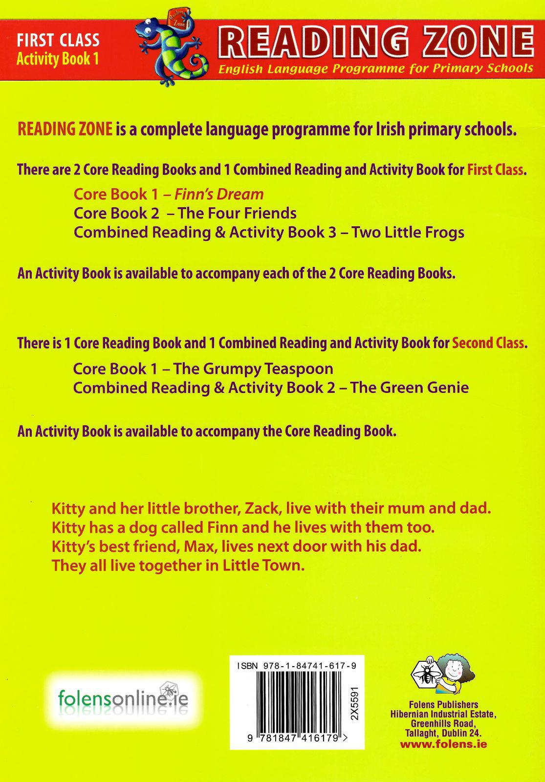 Reading Zone - Finn's Dream - Activity Book by Folens on Schoolbooks.ie