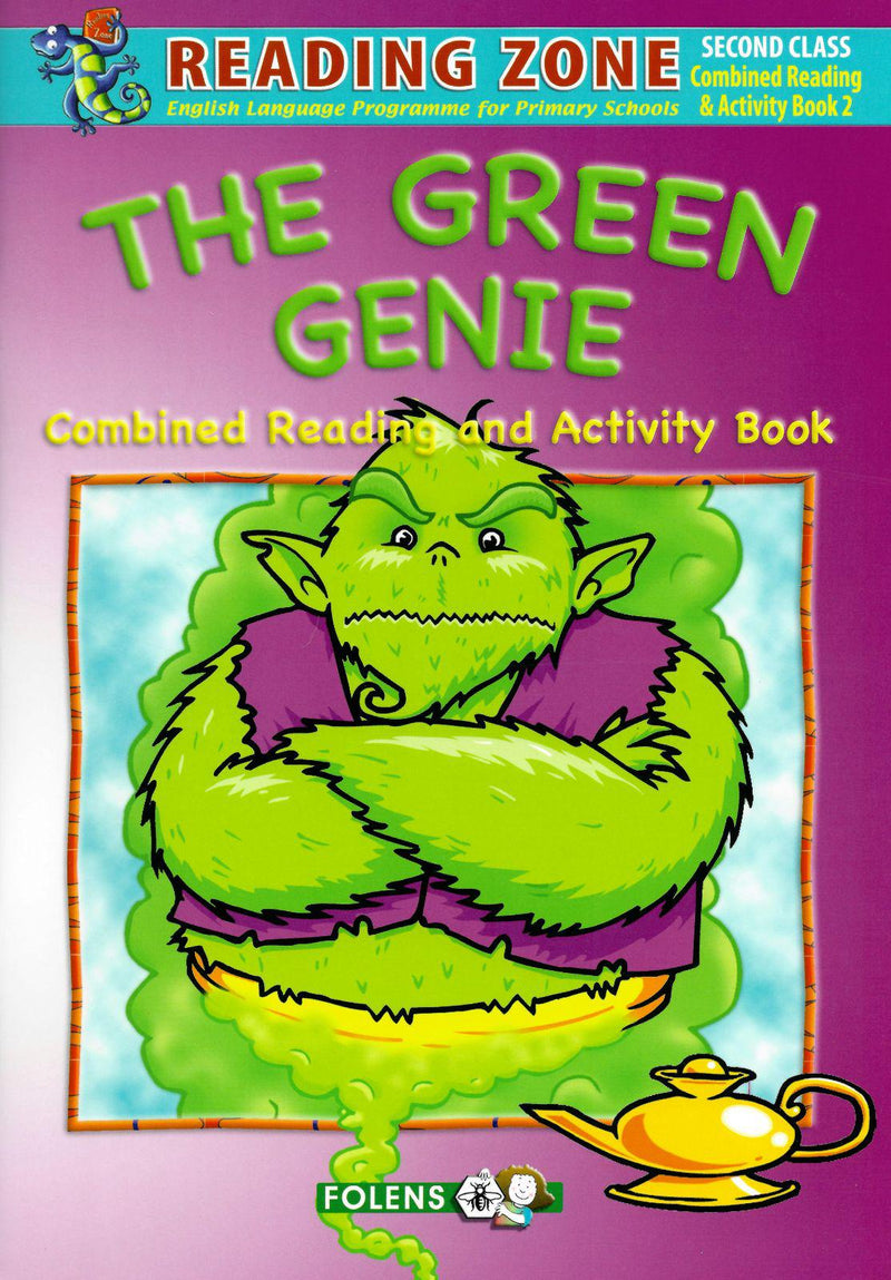 Reading Zone - The Green Genie Reading & Activity Book by Folens on Schoolbooks.ie
