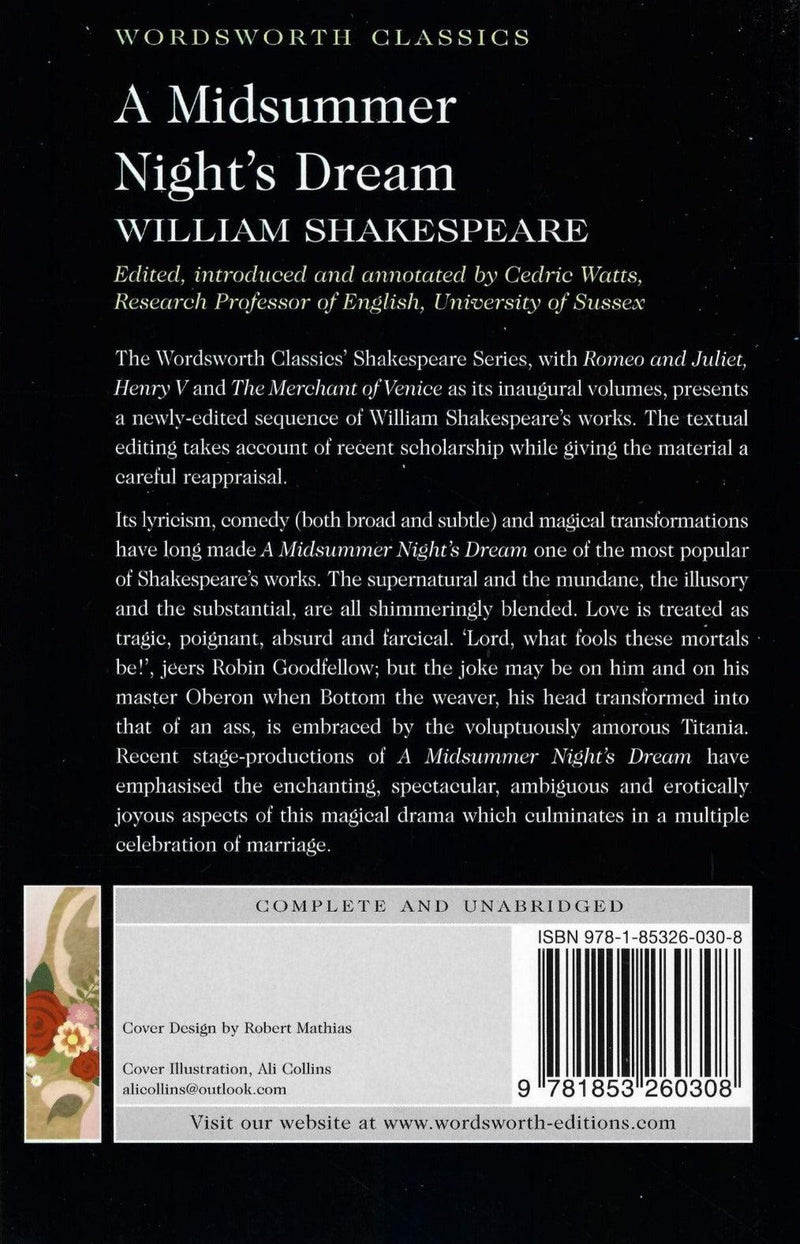 Midsummer Night's Dream by Wordsworth Editions Ltd on Schoolbooks.ie