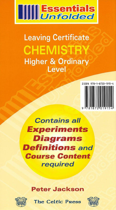 Essentials Unfolded - Leaving Cert - Chemistry by Celtic Press (now part of CJ Fallon) on Schoolbooks.ie