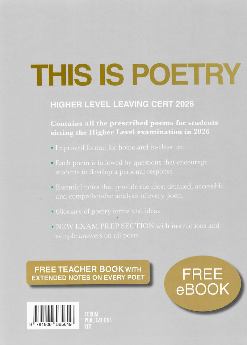 This Is Poetry 2026 - Higher Level by Forum Publications on Schoolbooks.ie