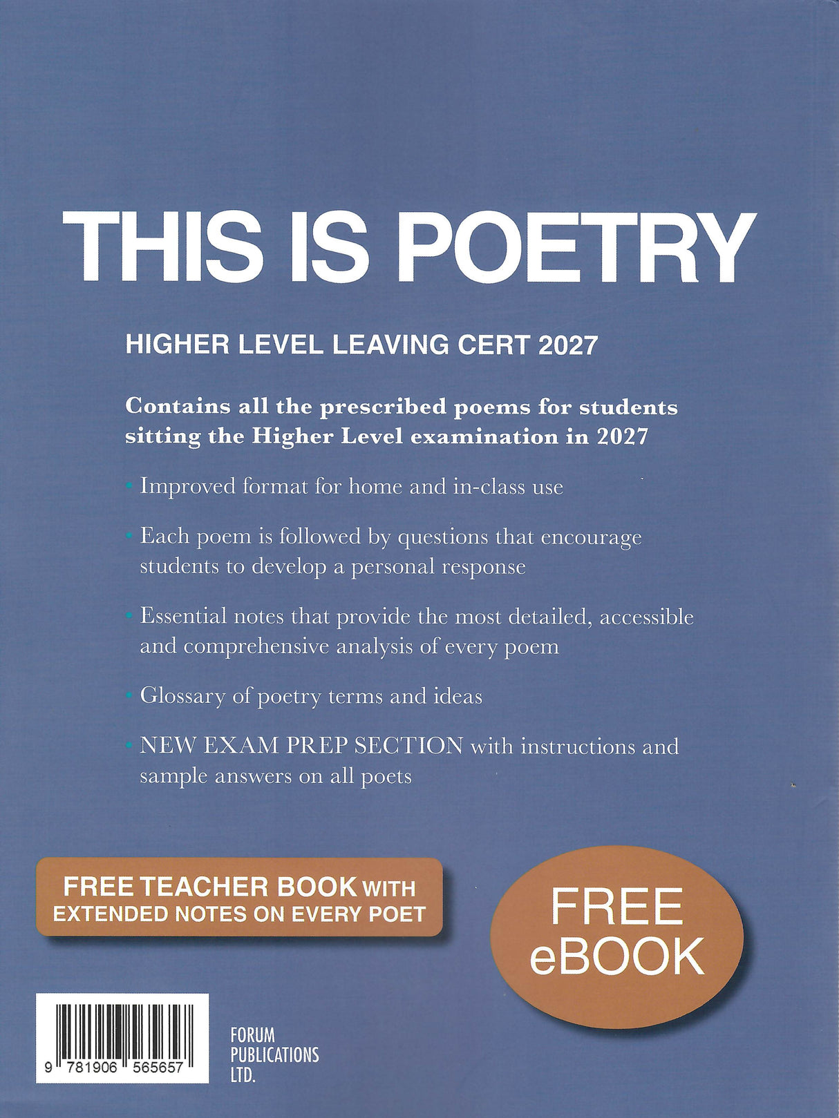 This Is Poetry 2027 - Higher Level by Forum Publications on Schoolbooks.ie