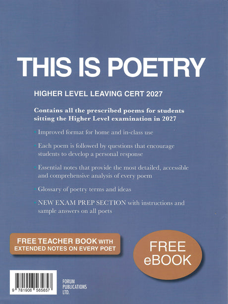 This Is Poetry 2027 - Higher Level by Forum Publications on Schoolbooks.ie
