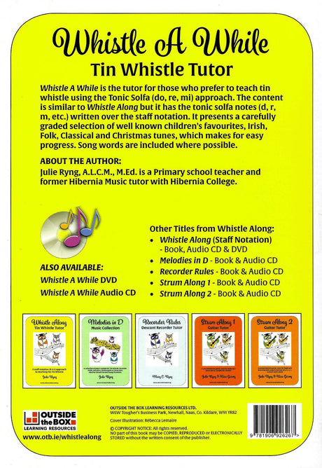 Whistle Along Workbook by Outside the Box on Schoolbooks.ie