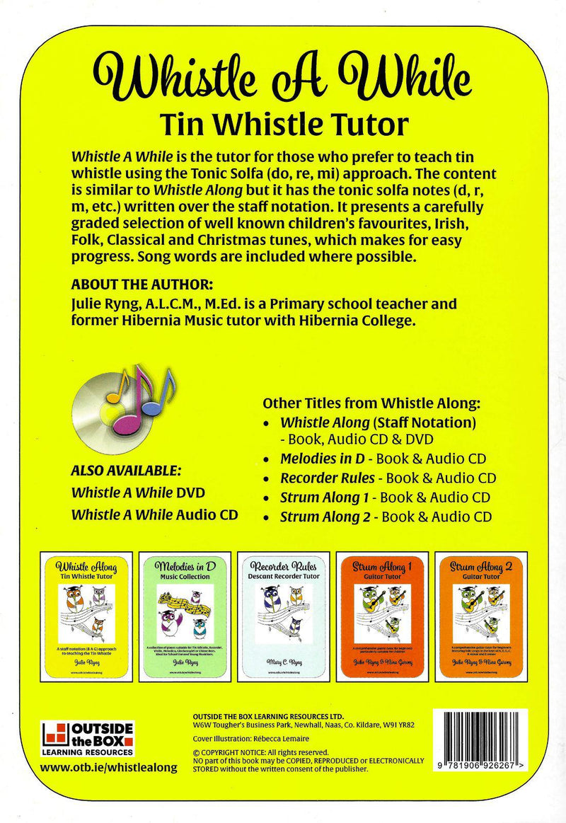 Whistle a While Workbook by Outside the Box on Schoolbooks.ie