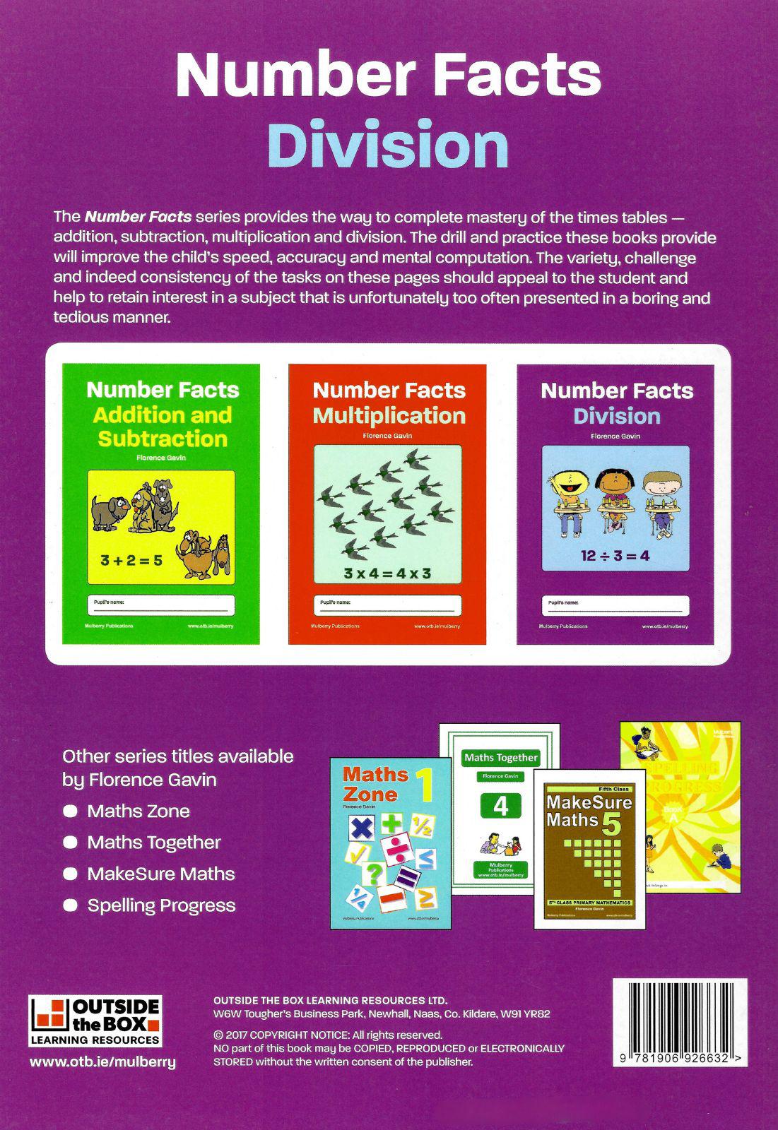 Number Facts: Division by Outside the Box on Schoolbooks.ie