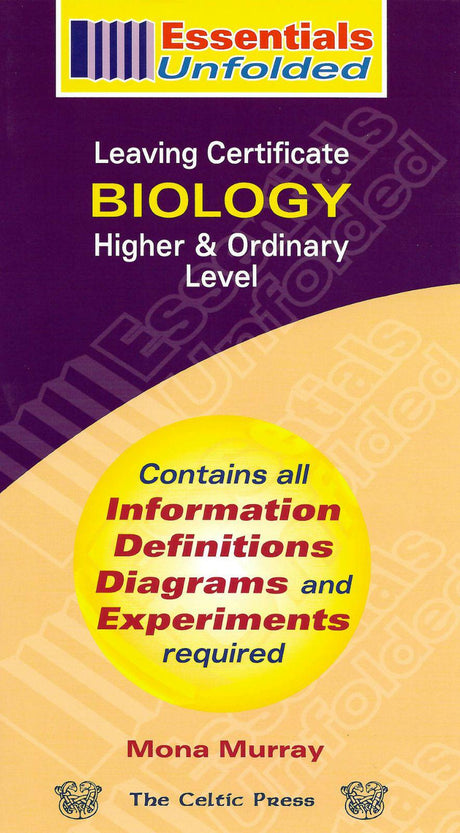 Essentials Unfolded - Leaving Cert - Biology by Celtic Press (now part of CJ Fallon) on Schoolbooks.ie