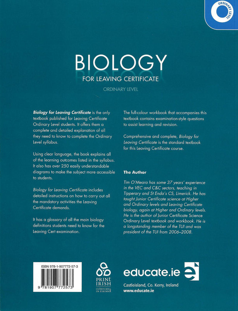 Biology for Leaving Certificate - Ordinary Level by Educate.ie on Schoolbooks.ie
