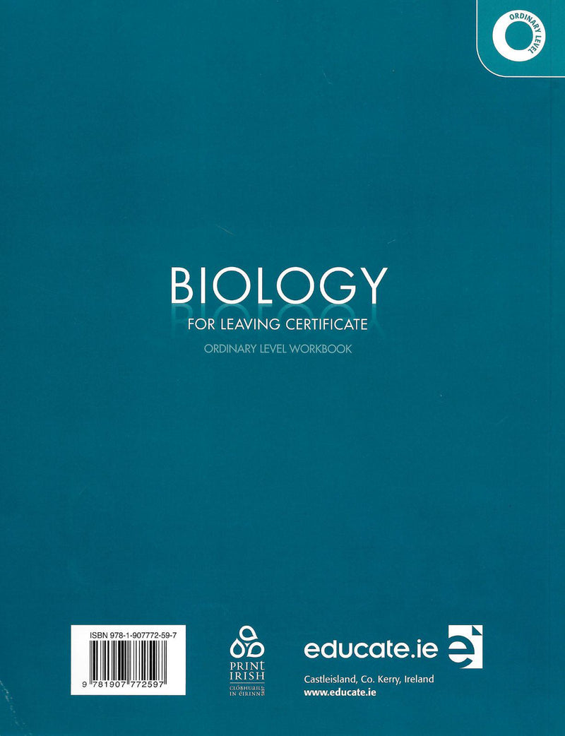 Biology for Leaving Certificate - Ordinary Level - Workbook by Educate.ie on Schoolbooks.ie