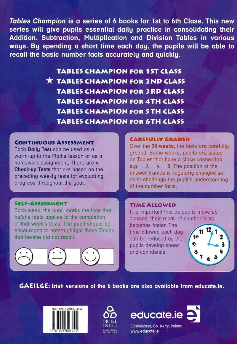 Tables Champion 2 by Educate.ie on Schoolbooks.ie