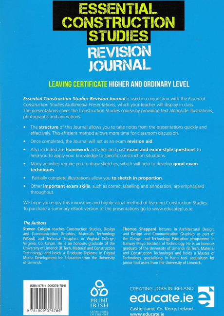 Essential Construction Studies - Revision Journal by Educate.ie on Schoolbooks.ie