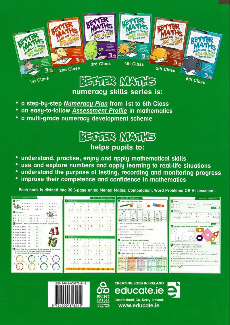 Better Maths - 1st Class by Educate.ie on Schoolbooks.ie