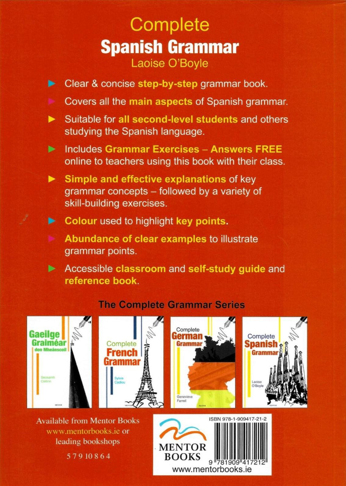 Complete Spanish Grammar by Mentor Books on Schoolbooks.ie