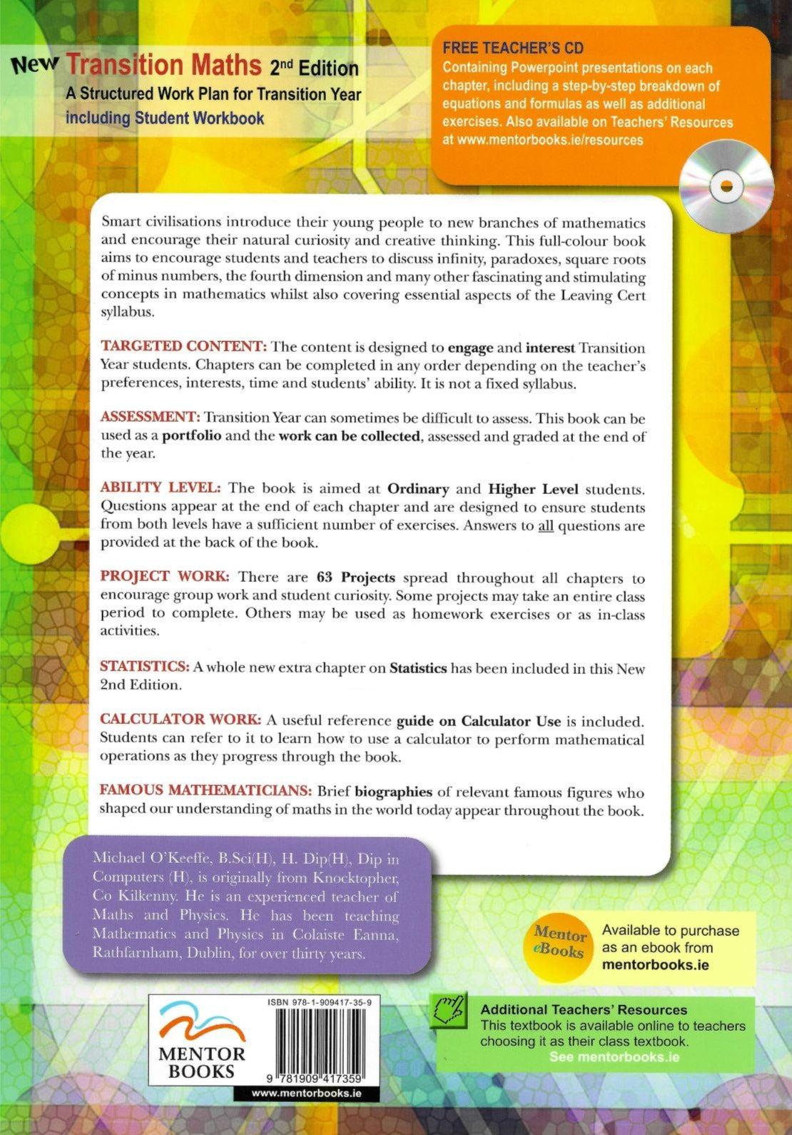 Transition Math Textbooks New Transition Maths - 2nd Edition – Schoolbooks.ie
