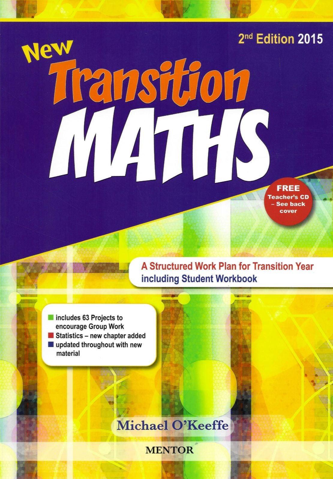 Transitions Nin Math New Transition Maths - 2nd Edition – Schoolbooks.ie
