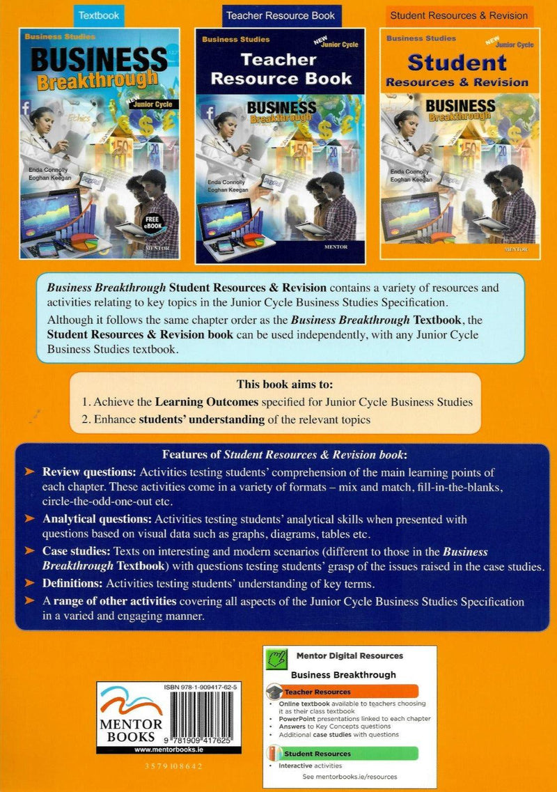 Business Breakthrough - Student Resources & Revision by Mentor Books on Schoolbooks.ie
