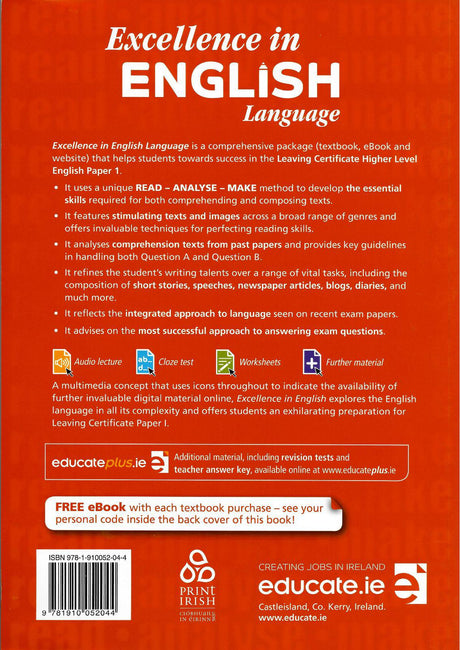 ■ Excellence in English Language - Paper 1 by Educate.ie on Schoolbooks.ie