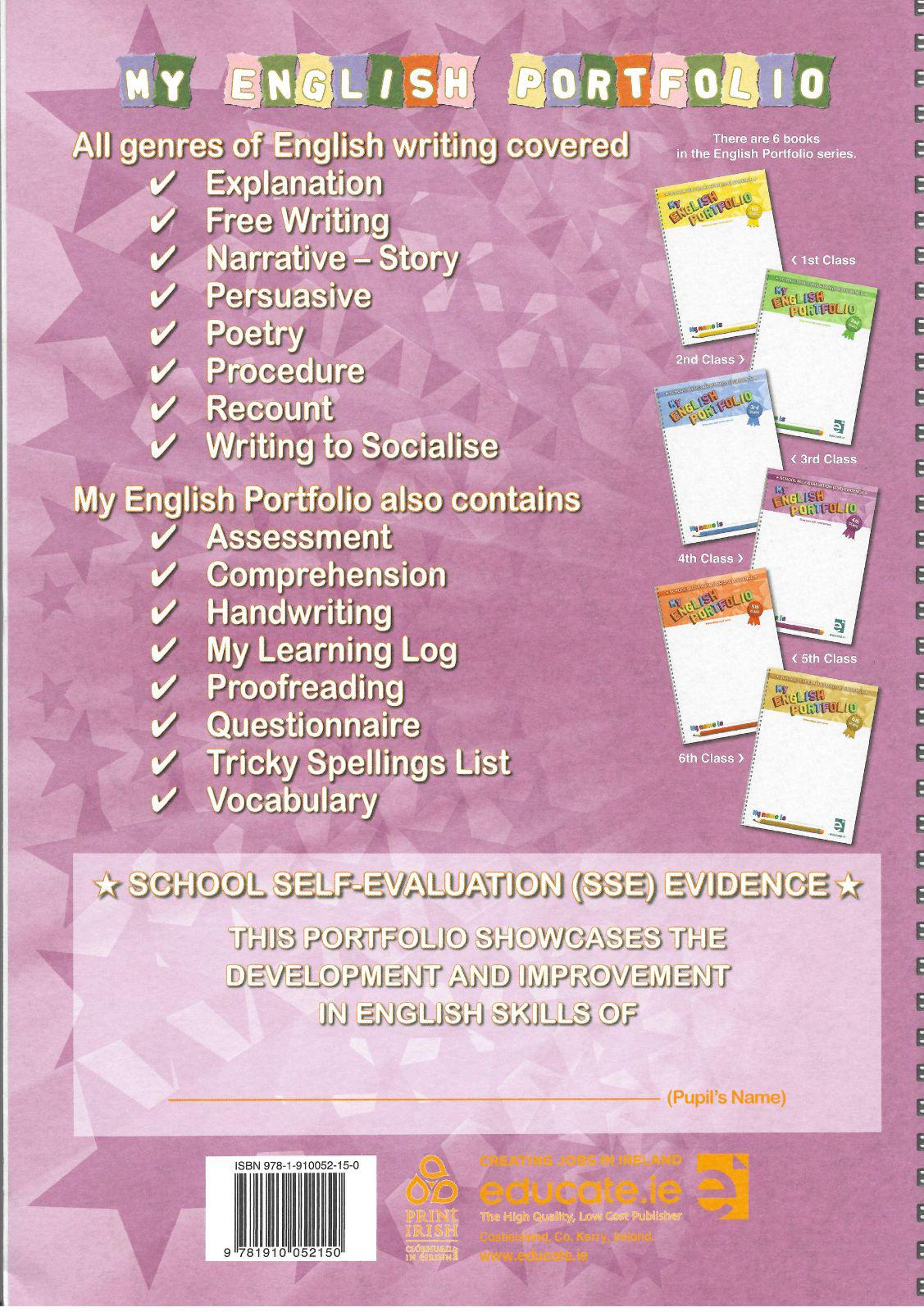 ■ My English Portfolio - 4th Class by Educate.ie on Schoolbooks.ie