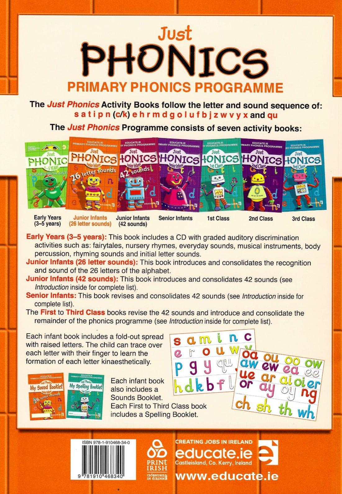 Just Phonics - Junior Infants 1 - 26 Letter Sounds by Educate.ie on Schoolbooks.ie