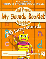 Just Phonics - Junior Infants 1 - 26 Letter Sounds by Educate.ie on Schoolbooks.ie