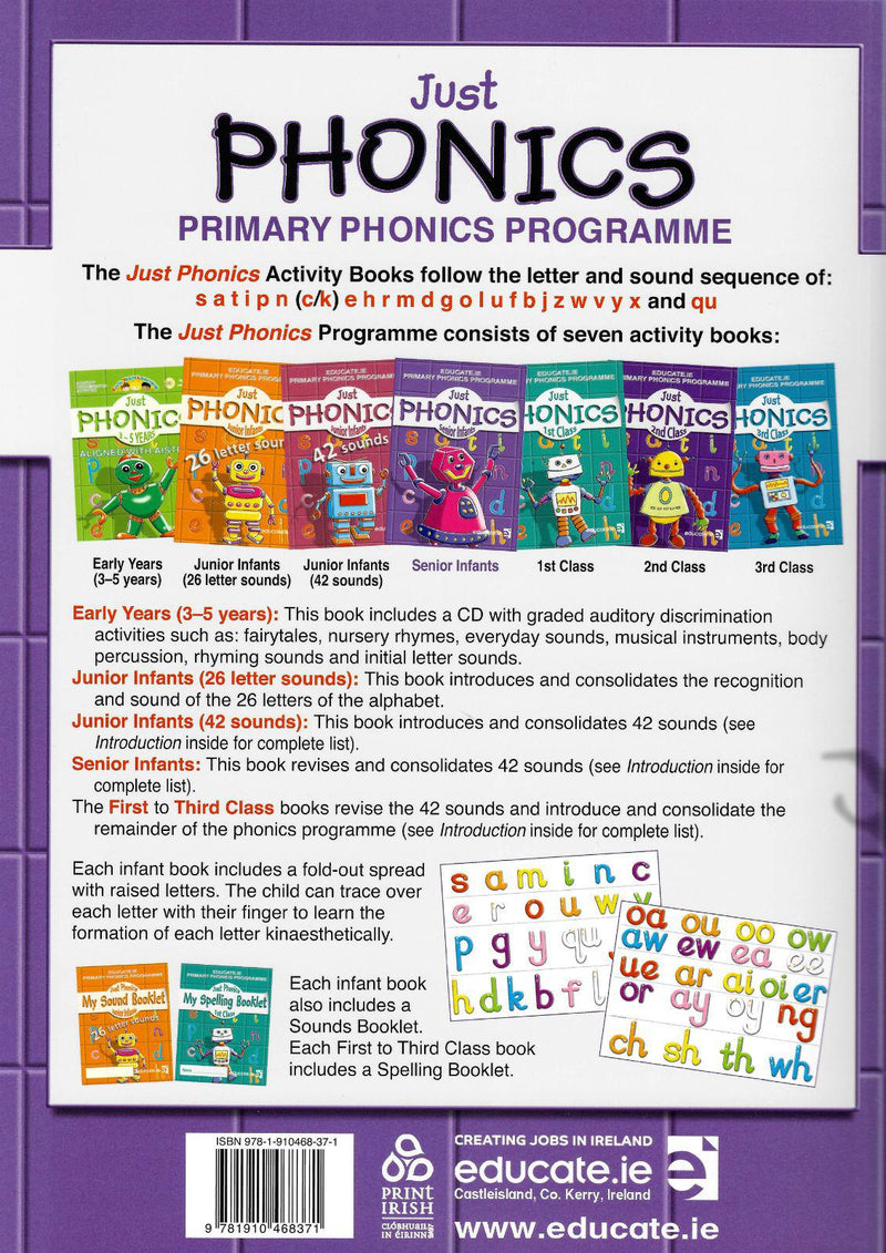 Just Phonics - Senior Infants by Educate.ie on Schoolbooks.ie