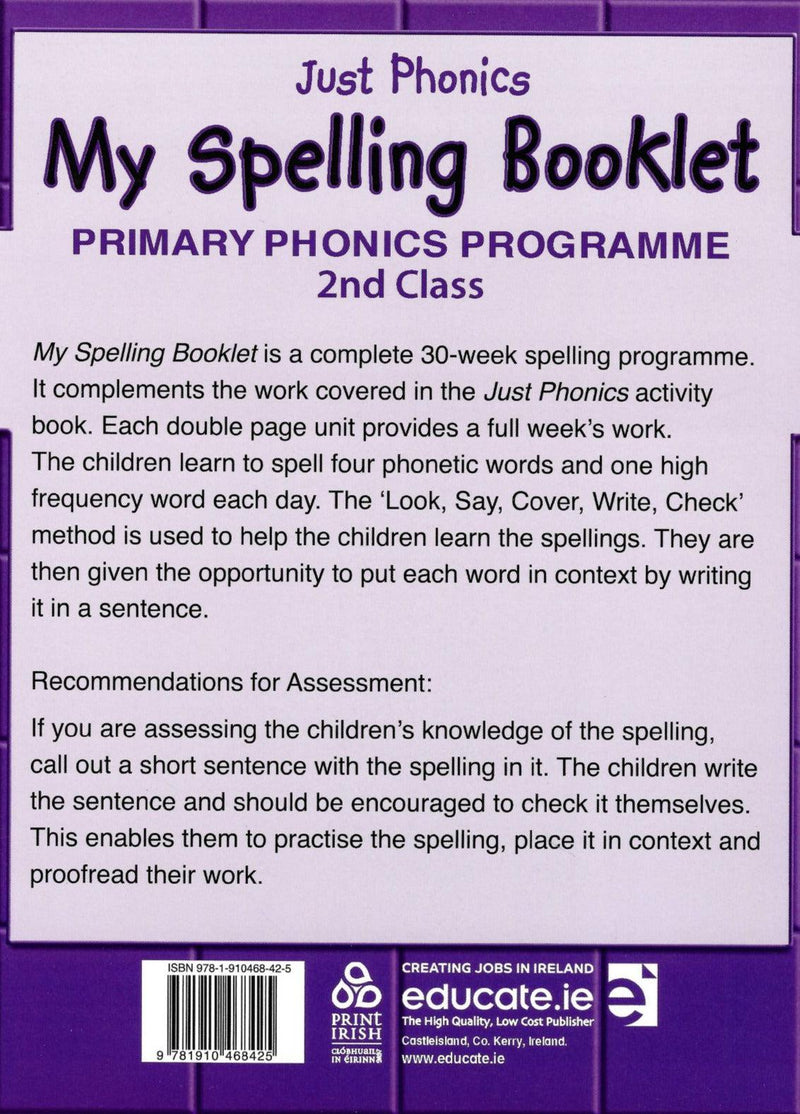 Just Phonics 2nd Class by Educate.ie on Schoolbooks.ie