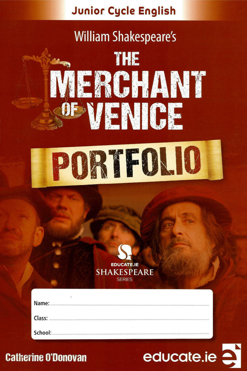 ■ The Merchant of Venice Portfolio Book - 1st / Old Edition (2015) by Educate.ie on Schoolbooks.ie