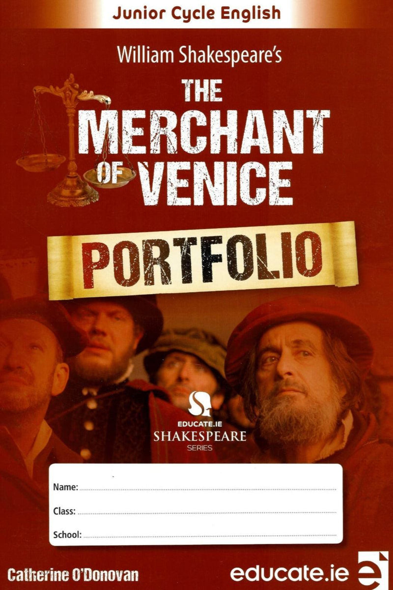 ■ The Merchant of Venice Portfolio Book - 1st / Old Edition (2015) by Educate.ie on Schoolbooks.ie