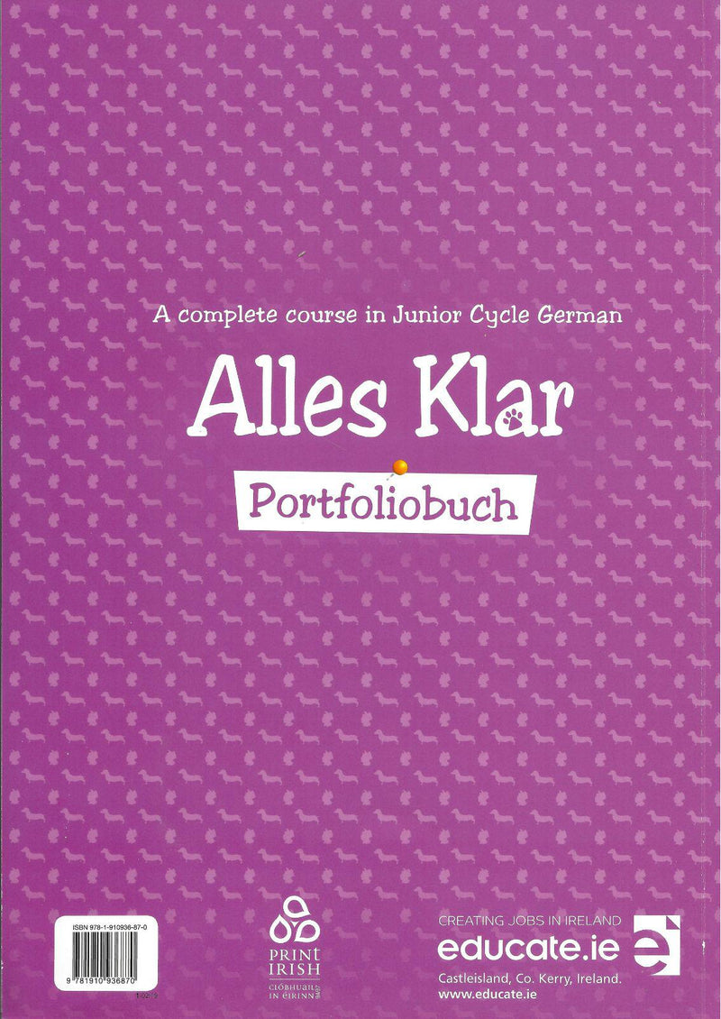 Alles Klar - Portfoliobuch Only by Educate.ie on Schoolbooks.ie