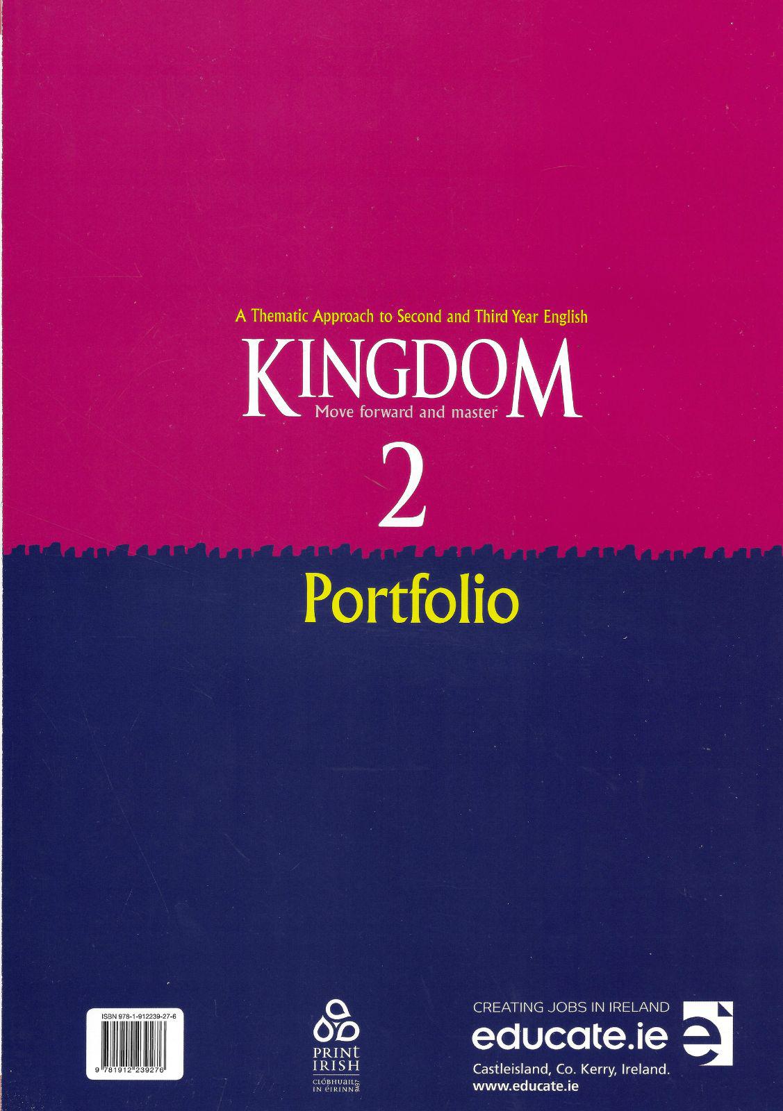 ■ Kingdom 2 - Junior Cycle English - Textbook & Combined Portfolio & Grammar Primer Book Set - 1st / Old Edition (2018) by Educate.ie on Schoolbooks.ie