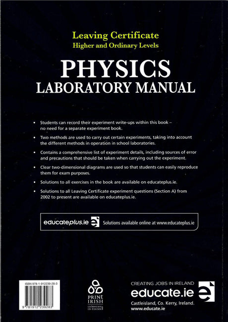 ■ Physics Laboratory Manual by Educate.ie on Schoolbooks.ie