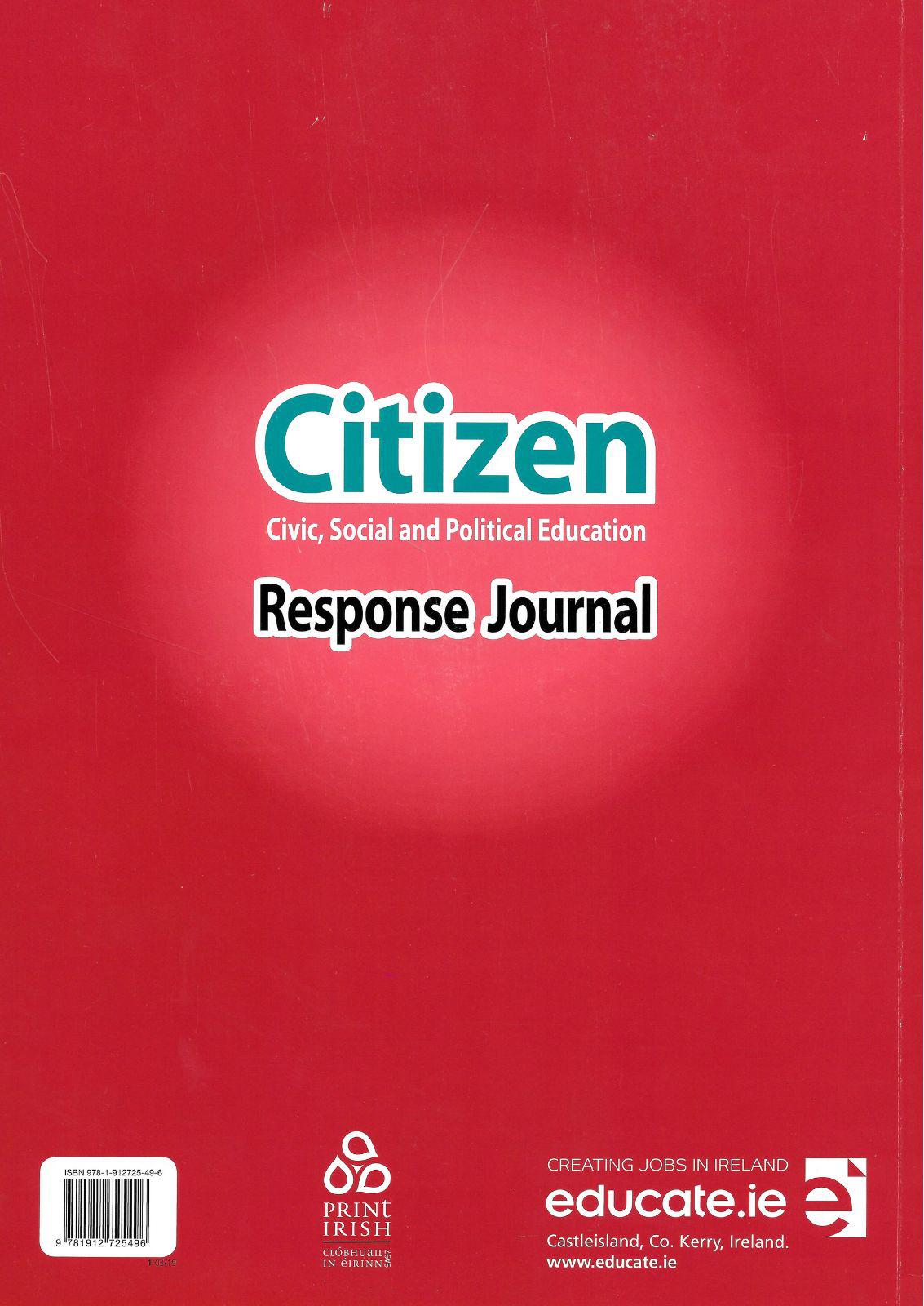 Citizen - Response Journal Only by Educate.ie on Schoolbooks.ie