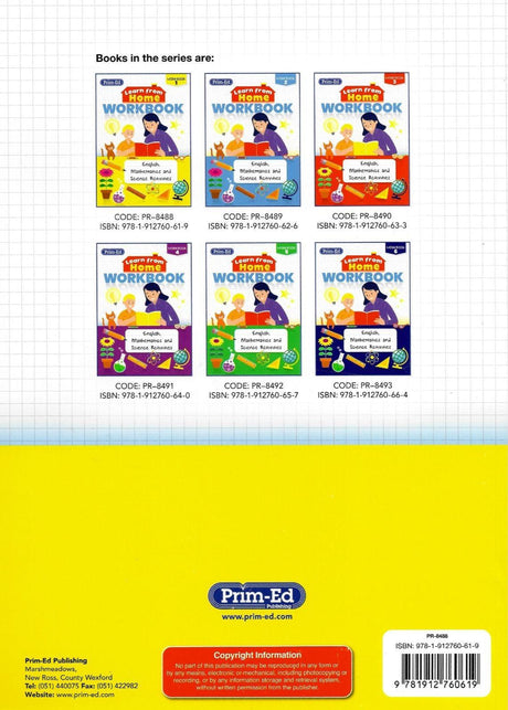 Learn from Home Workbook - 1st Class by Prim-Ed Publishing on Schoolbooks.ie