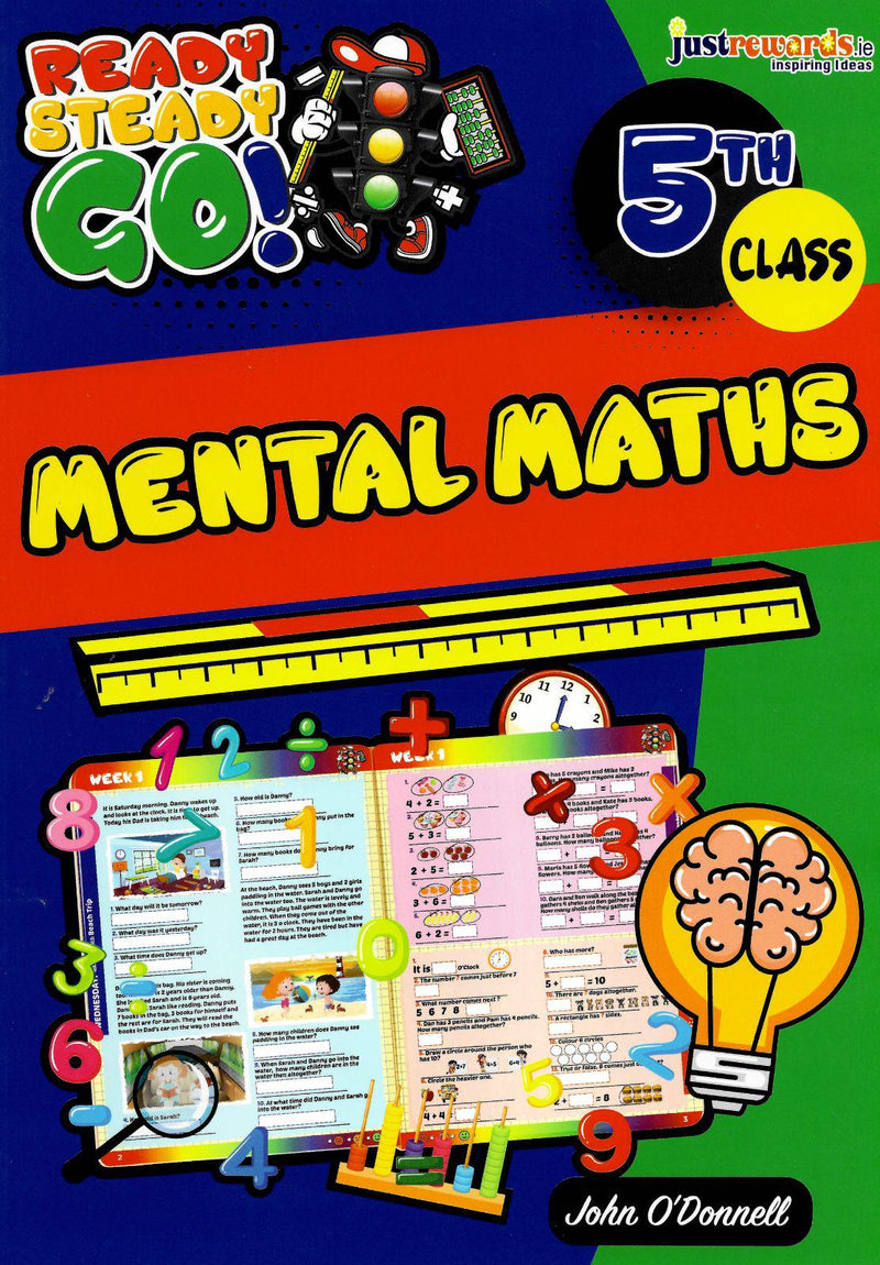 Ready Steady Go! Mental Maths - 5th Class by Just Rewards on Schoolbooks.ie