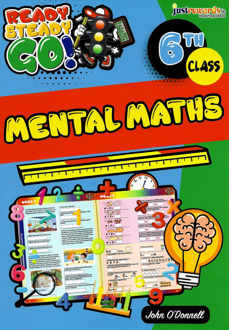 Ready Steady Go! Mental Maths - 6th Class by Just Rewards on Schoolbooks.ie