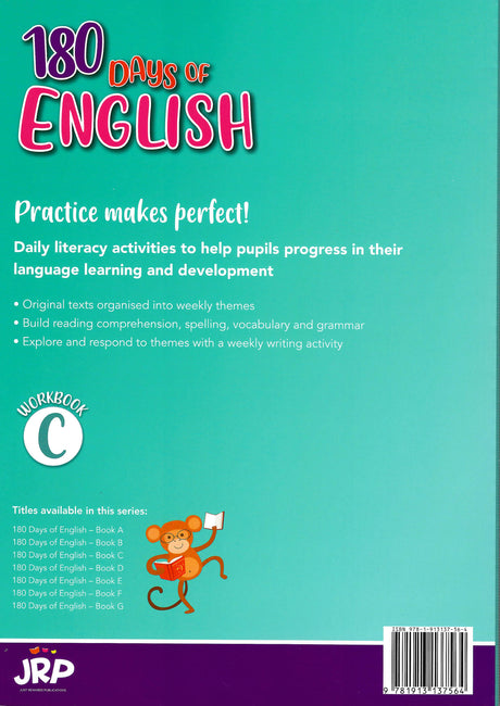 180 Days of English - Pupil Book C - 2nd Class by Just Rewards on Schoolbooks.ie