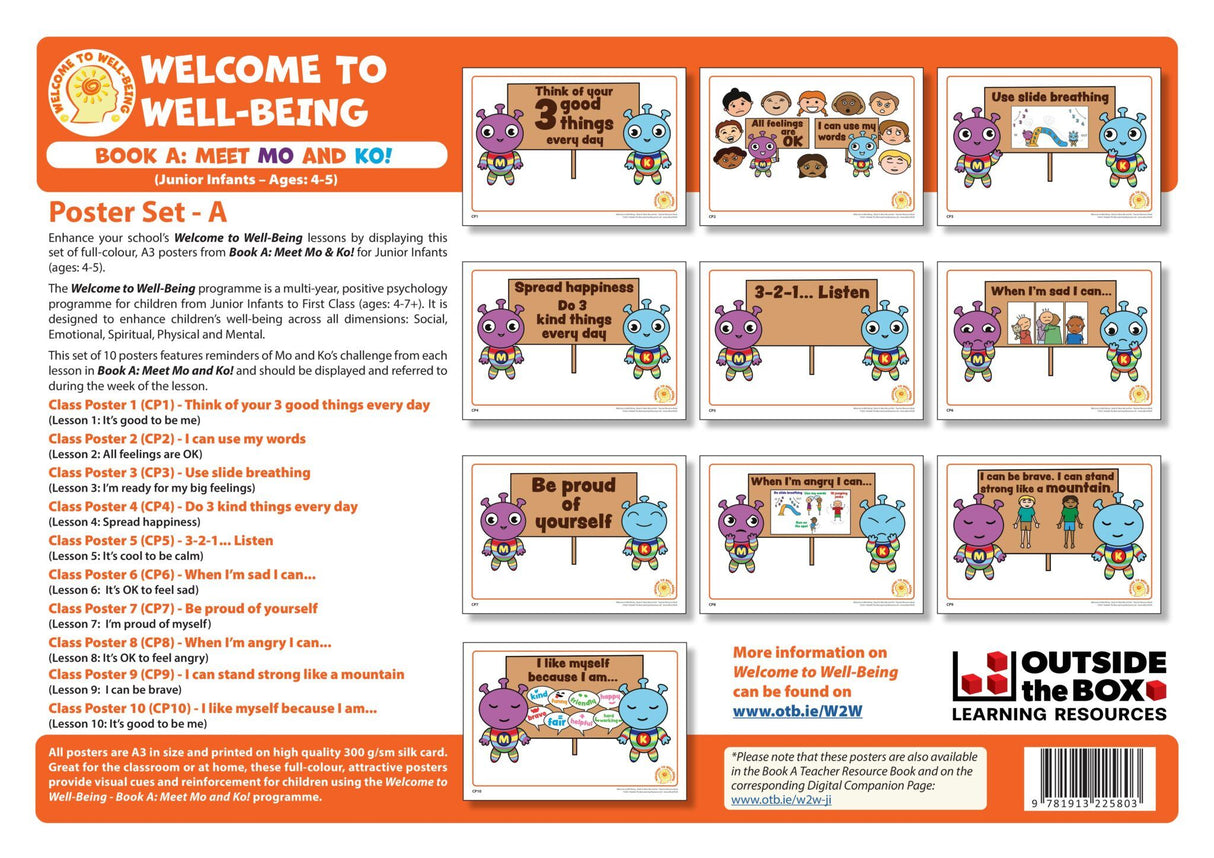 Welcome to Well-Being - Book A - Junior Infants - Meet Mo & Ko - Pupil Book - New/Revised Edition